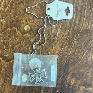 Stainless Steel Cross Pendant Necklace